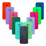 Capa Capinha Case Compatível Moto G6 Plus Silicone Aveludada