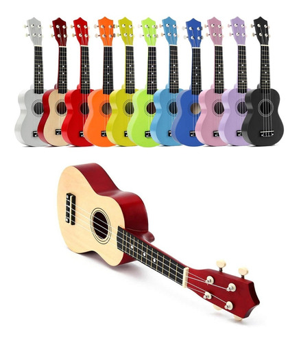 Ukelele Guitarra Soprano Infantil Niños Juguete Con Funda