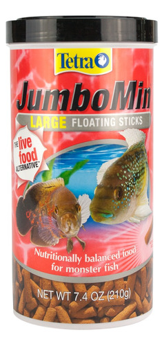 Tetra Jumbo Min Large 210g Alimento Para Peces Ciclidos 