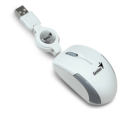 Mouse Genius Micro Traveler White Usb