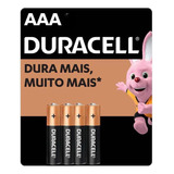 Kit 4 Pilhas Palito Aaa Duracell