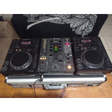 Cdj Pioneer Djm350 + Mixer Djm400 + Fone Pioneer Hdjcue1