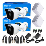 Kit Cámaras Seguridad Hikvision Hilook Balas 2mp + Accesorio