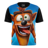 Camisa Camiseta Gamer Crash Ps4 Xbox Jogo Geek