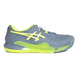 Zapatillas Asics Gel-resolution 9 Clay Hombre Tenis Azul