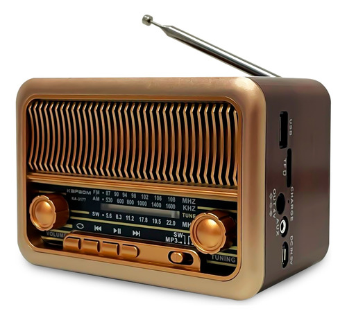 Radio Retro Vintag Antigo Am Fm Sd Usbmp3 Bluetooth 110/220v