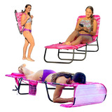 Silla Tumbona De Playa Bronceado Boca Abajo Flip Orific...