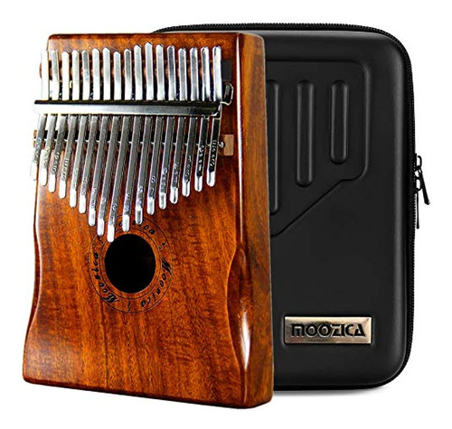 Moozica 17 Keys Kalimba Marimba, Solid Koa Wood Piano De Pul