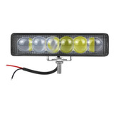 Faro Auxiliar 6 Led Lupa 18w 12v/24v  Moto Auto Camioneta