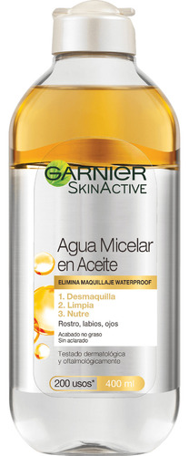 Garnier Skin Active Agua Micelar Desmaquillante En Aceite