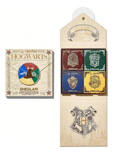 Conjunto De Paletas Casas De Hogwarts Harry Potter Sheglam