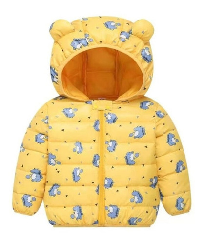 Chaqueta Abrigada Con Orejas De Osito Invierno Bebes Y Niños