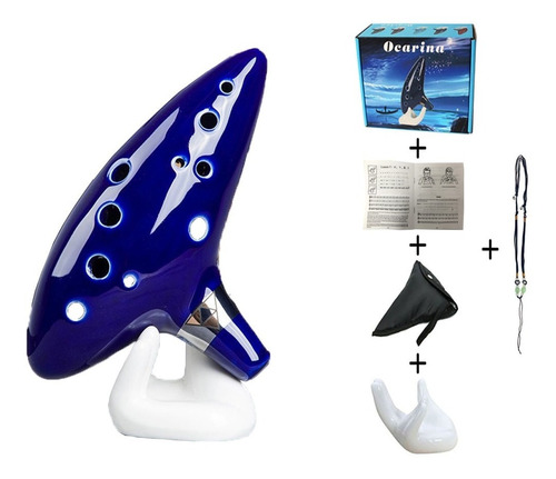 Ocarina De Cerámica Zelda+soporte+cuerda+bolso+caja Gratis