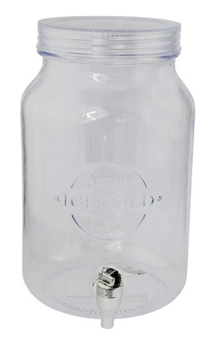 Dispensador De Agua / Vitrolero / Mason Jar Capacidad 3.8 Lt