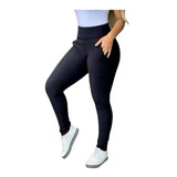 Calça Feminino Cintura Alta Montaria Com Bolsos Promoção