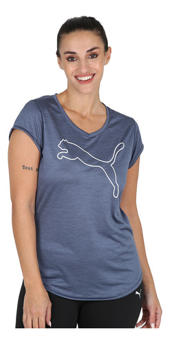 Remera Entrenamiento Puma Train Favorite Heather Cat Mujer E