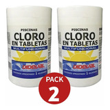 Cloro En Tabletas Triple Acción Piscinas 1 Kgs X 2 Unidades