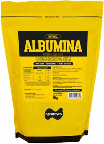 Albumina (1kg) - Sabor: Baunilha