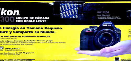 Camara Nikon D3300 Equipo De Camara Con Doble Lente
