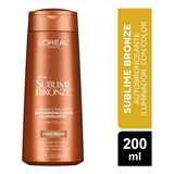 Autobronceante L'oreal  Sublime Bronze Tono Medio 200ml