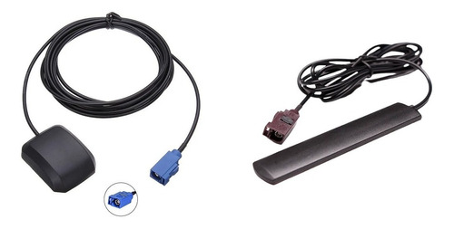 Kit Antena Gps + Antena Tv Digital Automotiva Conector Fakra