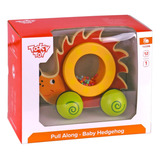 Arrastre Didáctico Eriza Madera Tooky Toy Juego Juguete