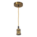 Pendente Dourado Simples - Vintage - 1m - E27