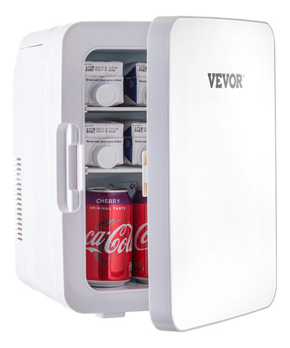 Vevor Mini Refrigerador Pequeño Portátil 12v 48w 10l Blanco