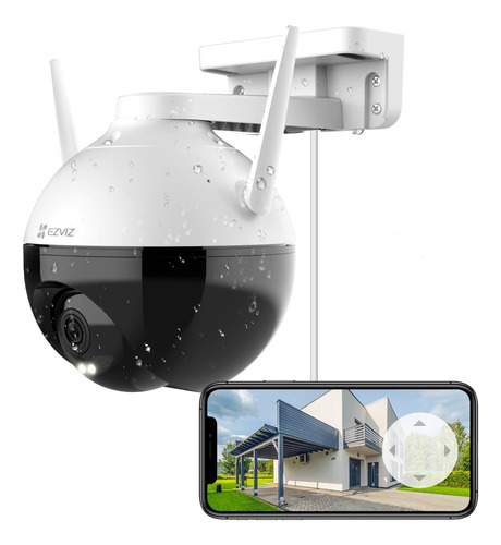 Ezviz Cámara De Seguridad 360 Para Exteriores/exteriores, .