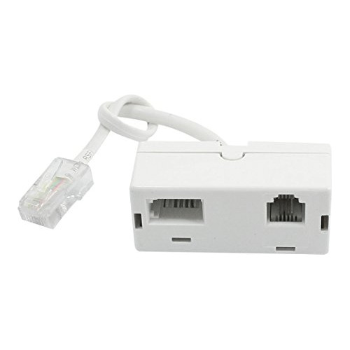 Rj45 Rj11 Bt Adaptador De Teléfono Divisor Secundaria