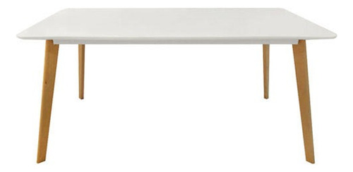 Mesa Eames Patas Cuadradas 1.60 X 0.80 Blanca