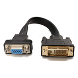 Vídeo Dvi-d Dual Link 24+1 Macho A Vga Hembra Activo Con Fl