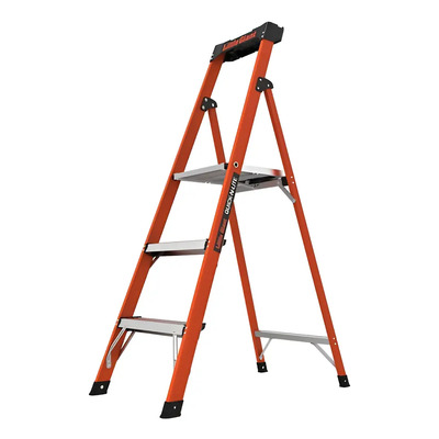Escalera Tijera Fibra Vidrio Little Giant 1.52m 3 Peldaños Plegable | Meses sin interés