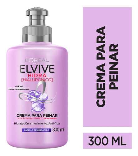 Crema Para Peinar Hidra Hialuronico Elvive