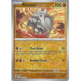 Rhyhorn Reverse Holo 151  Pokémon Tcg+10 Cartas