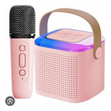 Parlante Bluetooth Con Microfono Karaoke D Niños Inalambrico