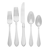 Oneida Satin Vertex 20 Piece Everyday Flatware, Service F