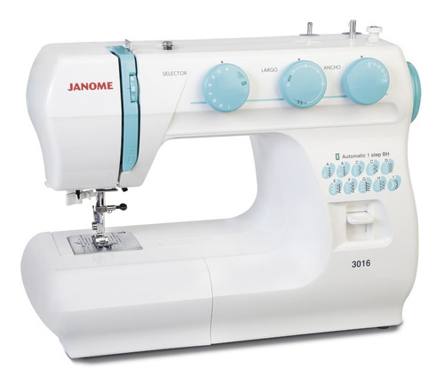 Janome 3016 , Ojal 1 Paso, Simil Overlock, Enhebrador De Ag