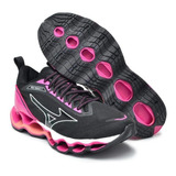 Tênis Mizuno Wave Prophecy 11 Feminino Black/pink