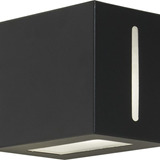 Luz Unidirec. Pared Exter. Ferrolux Ap-104n Hierro Apto Led Color Negro