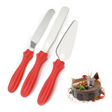 Kit Espatulas Reposteria Cocina Acero Inoxidable Decoracion