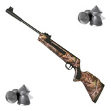 Rifle Aire Comprimido Fox Nitro Rebel Camo Sr1400 + Balines