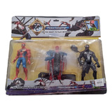 Set X2 Muñecos Figuras Spiderman/ Venom + Lanzador Juguete