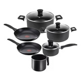 Batería De Cocina De Aluminio Con 9 Pz T-fal B469292022 Sms