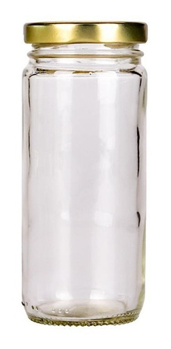 Frasco Vidrio Cristal 200cc Jupiter ( Con Tapa 53mm) * 40u