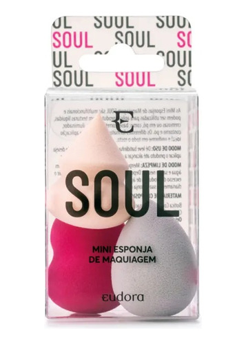 Kit Mini Esponjas De Maquiagem Eudora Soul