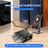 Amplificador Digital Doméstico Ys-t50l, 2 X 50 W, Bluetooth