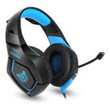 Auriculares Gamer Premium Onikuma K1-b Pc Ps4 Xbox Neg/azul