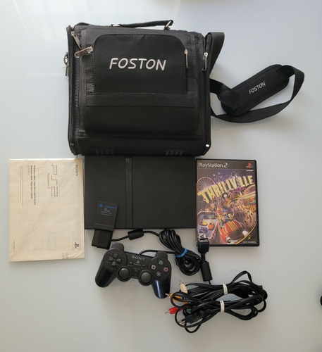 Consola Sony Playstation 2 Slim Con Chip Y Accesorios 