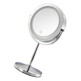 Espejo De Maquillaje Led Giratorio, Ajustable, Recargable, A